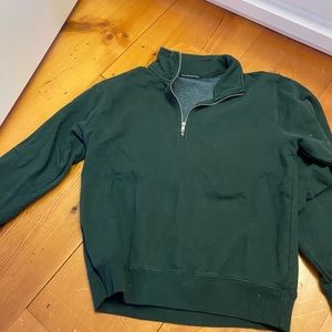 Green brandy quarter zip